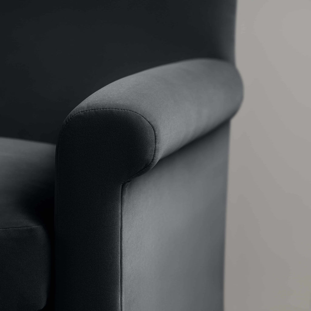  Idler Love Seat in Intelligent Velvet Onyx - Nicola Harding 