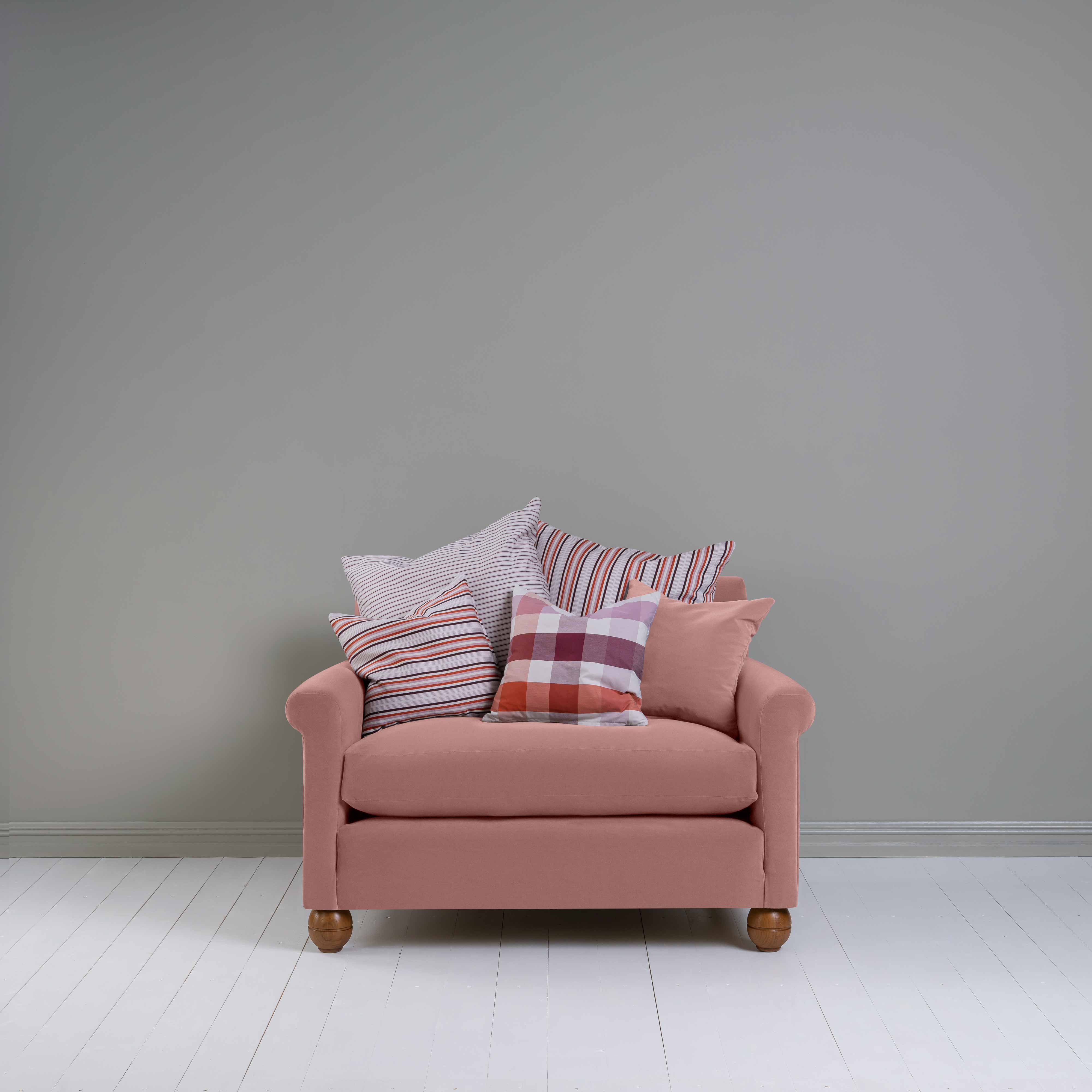  Idler Love Seat in Intelligent Velvet Rose - Nicola Harding 