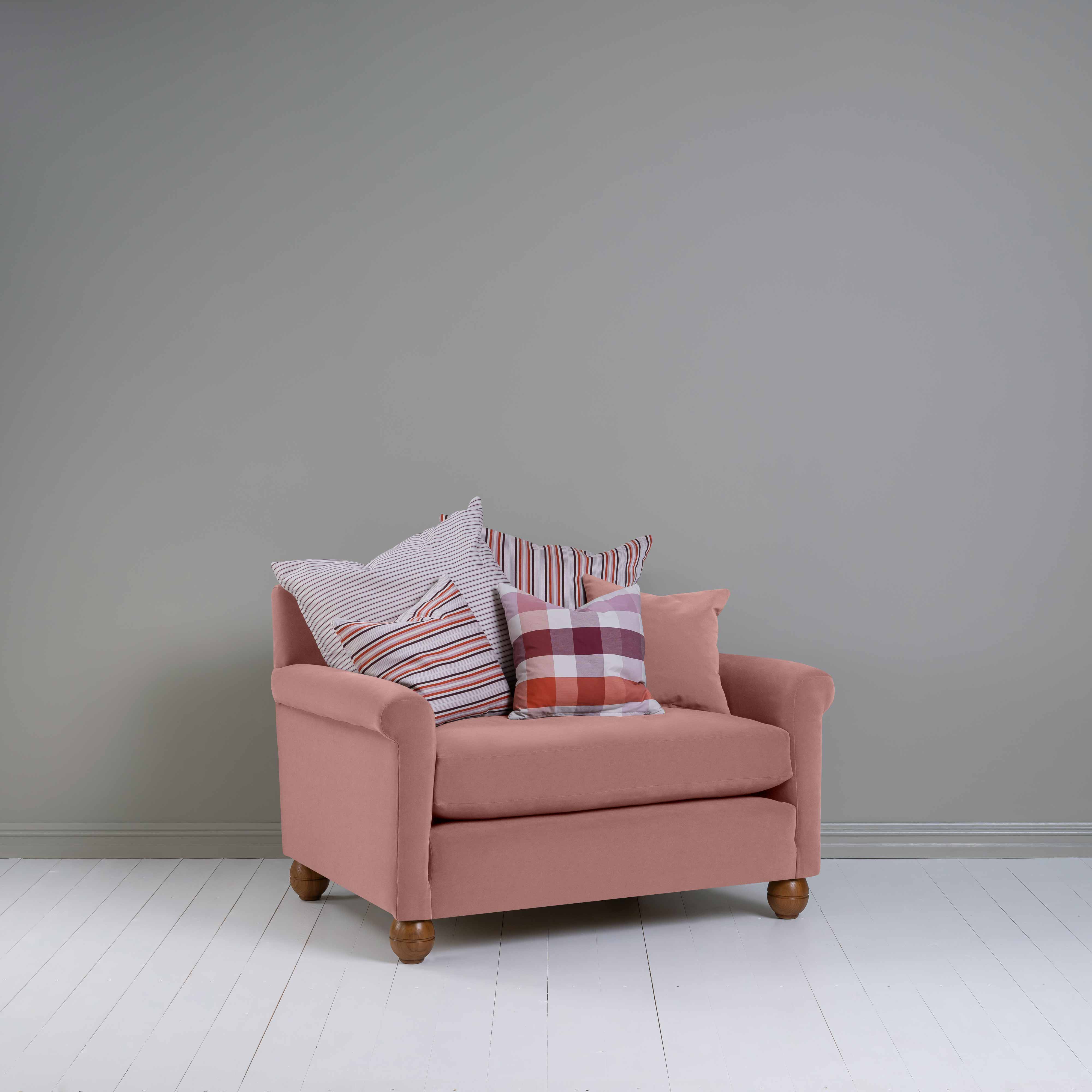  Idler Love Seat in Intelligent Velvet Rose - Nicola Harding 