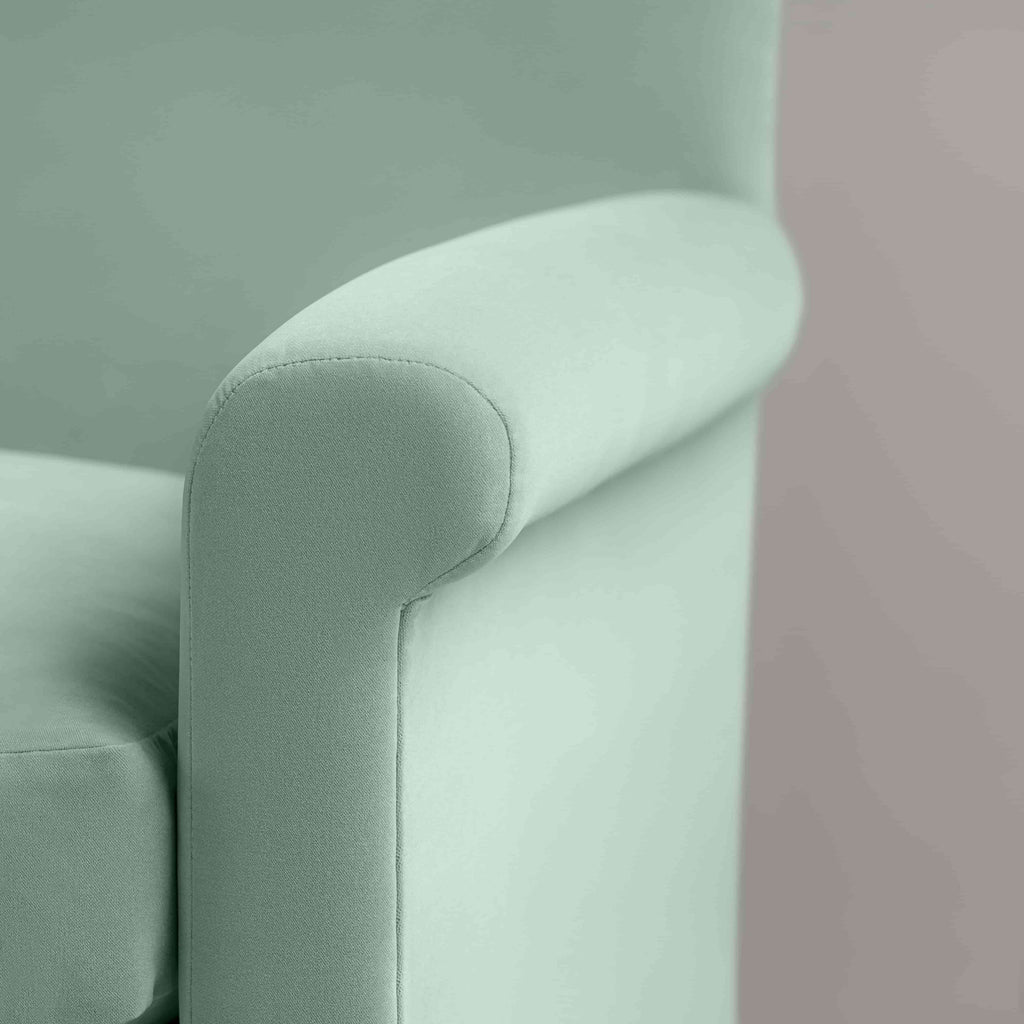  Idler Love Seat in Intelligent Velvet Sea Mist - Nicola Harding 