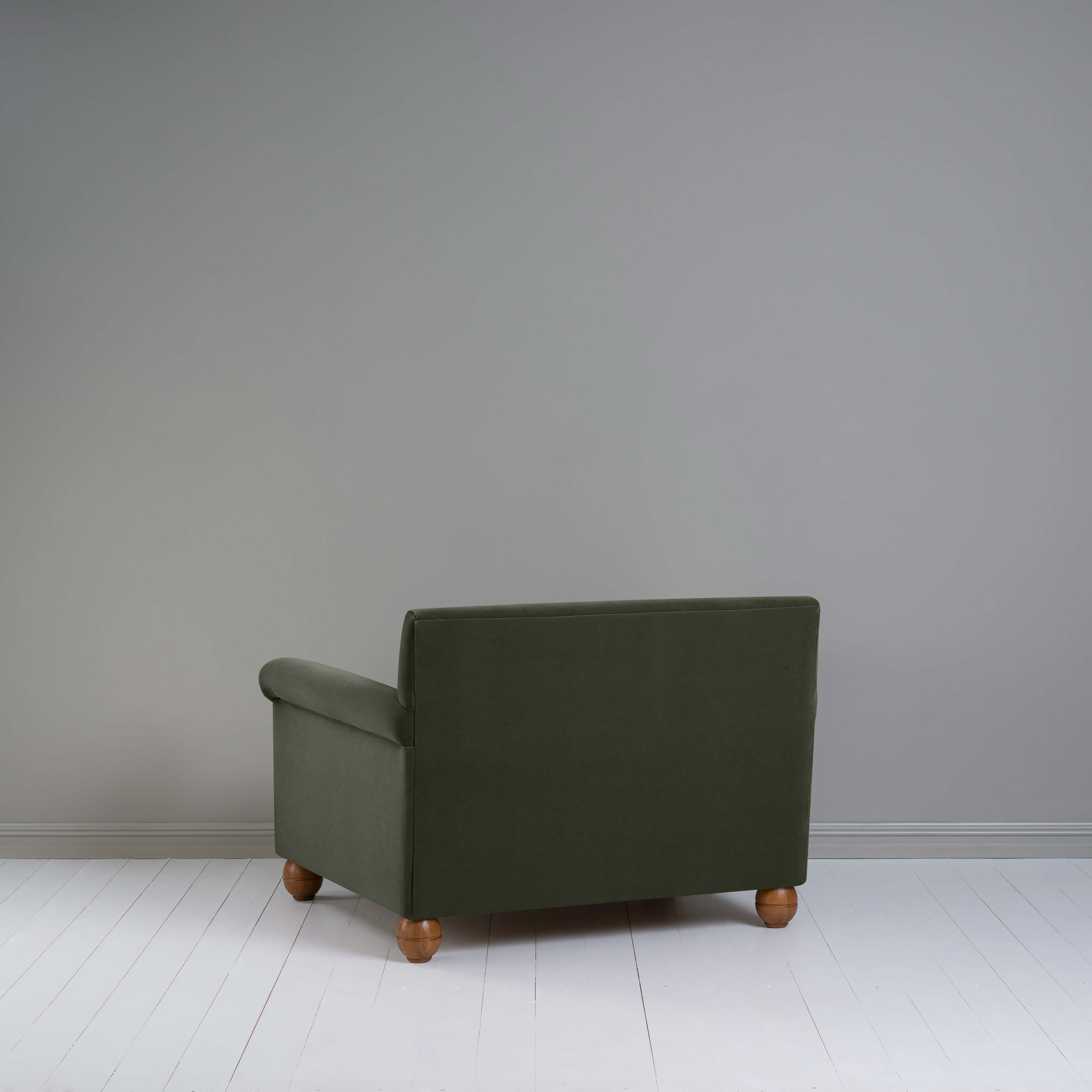  Idler Love Seat in Intelligent Velvet Seaweed - Nicola Harding 