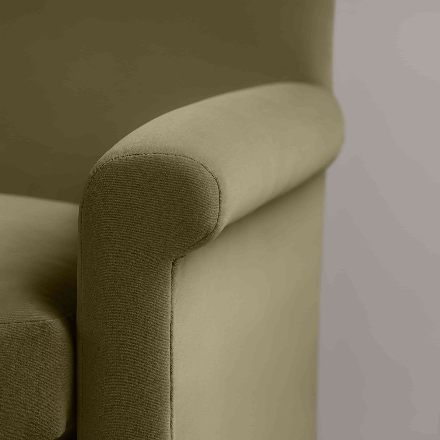 Idler Love Seat in Intelligent Velvet Sepia - Nicola Harding