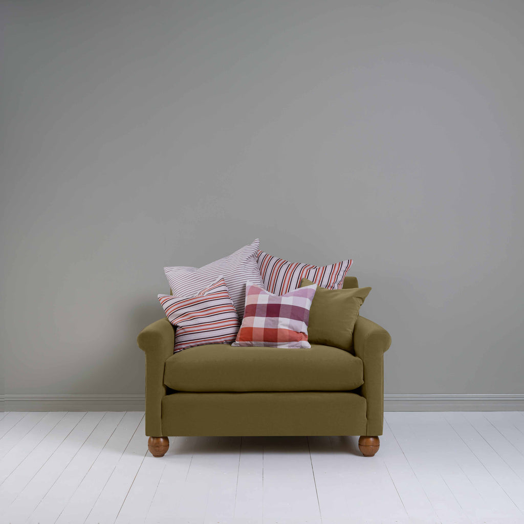  Idler Love Seat in Intelligent Velvet Sepia - Nicola Harding 