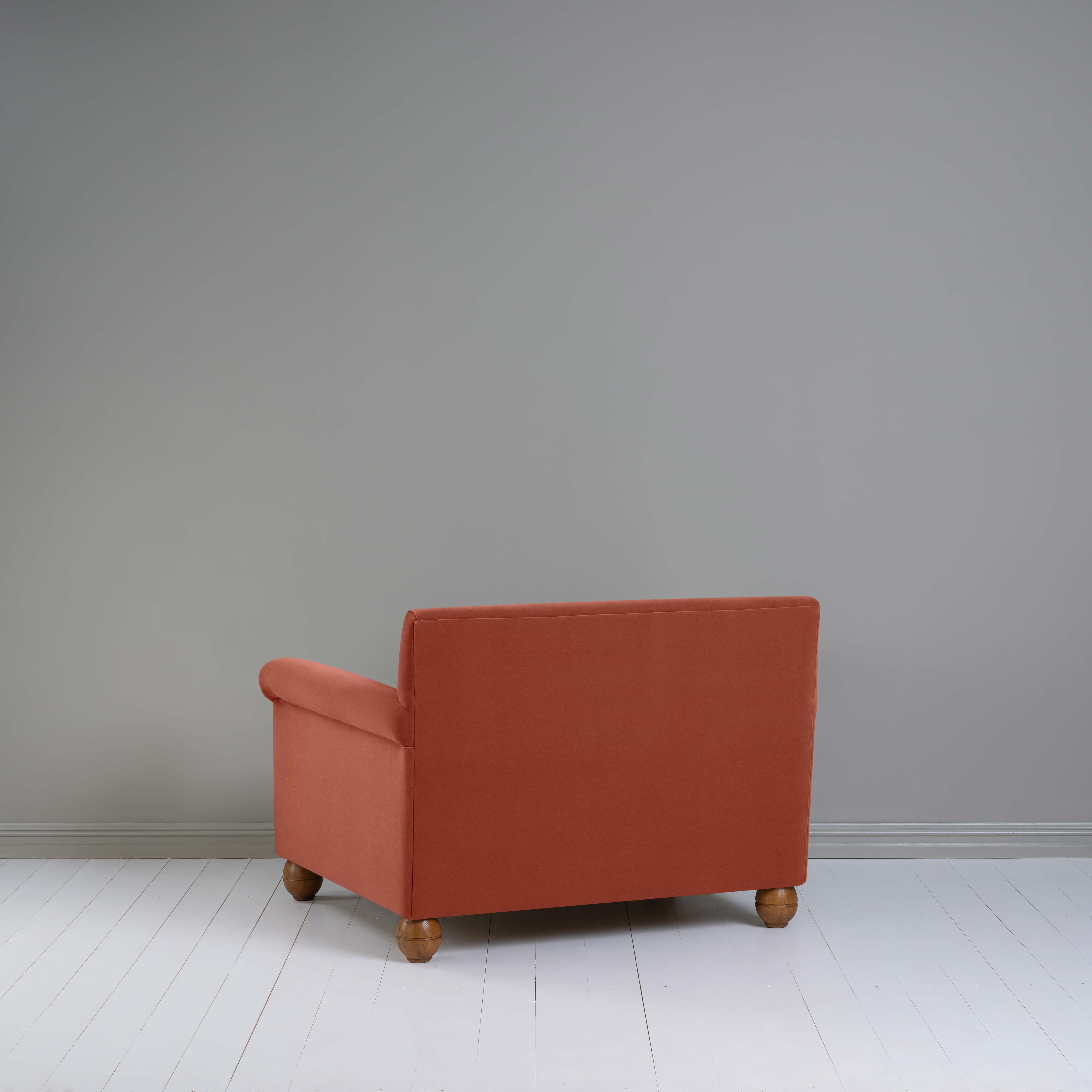  Idler Love Seat in Intelligent Velvet Sienna 