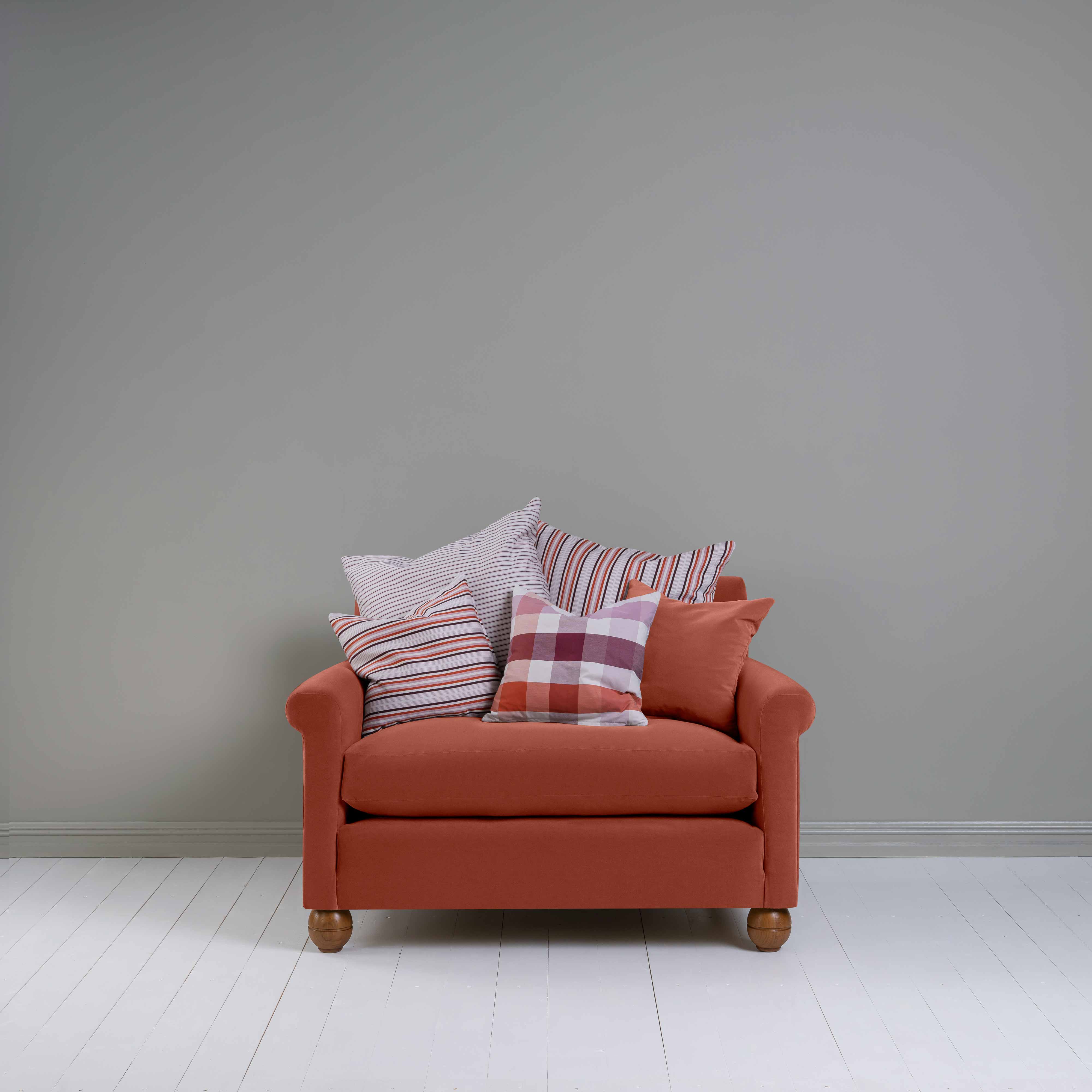  Idler Love Seat in Intelligent Velvet Sienna - Nicola Harding 