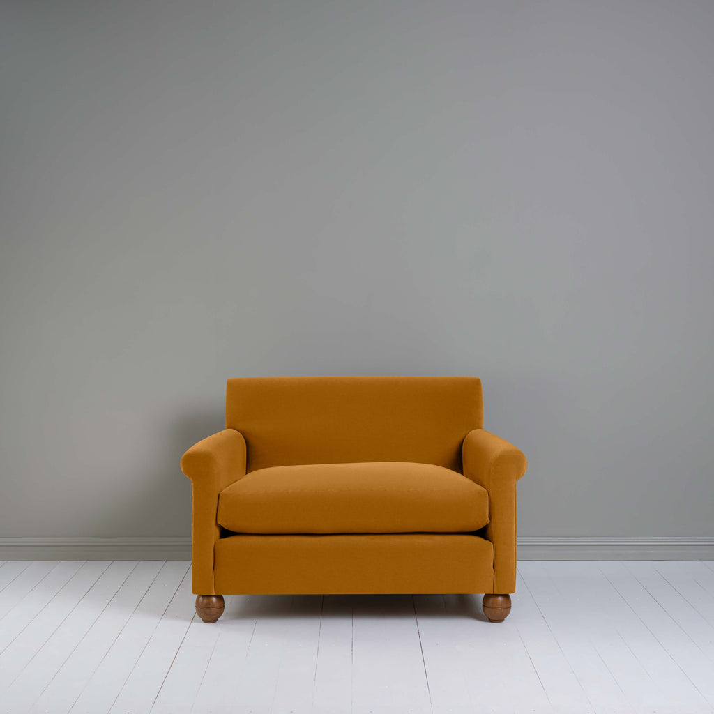  Idler Love Seat in Intelligent Velvet Spice - Nicola Harding 