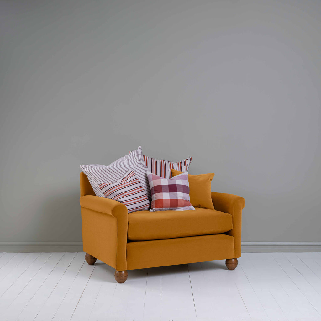  Idler Love Seat in Intelligent Velvet Spice - Nicola Harding 