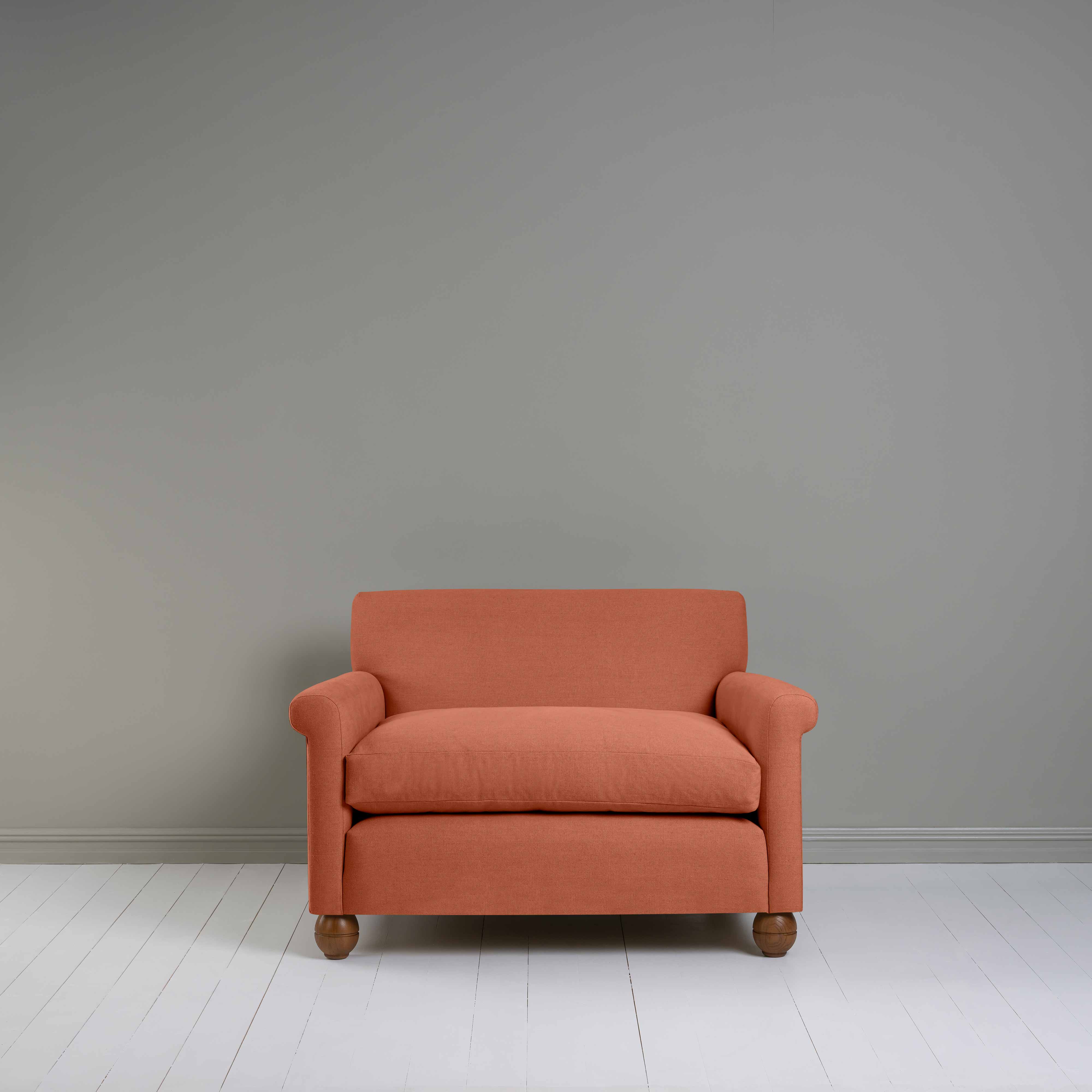  Idler Love Seat in Laidback Linen Cayenne - Nicola Harding 