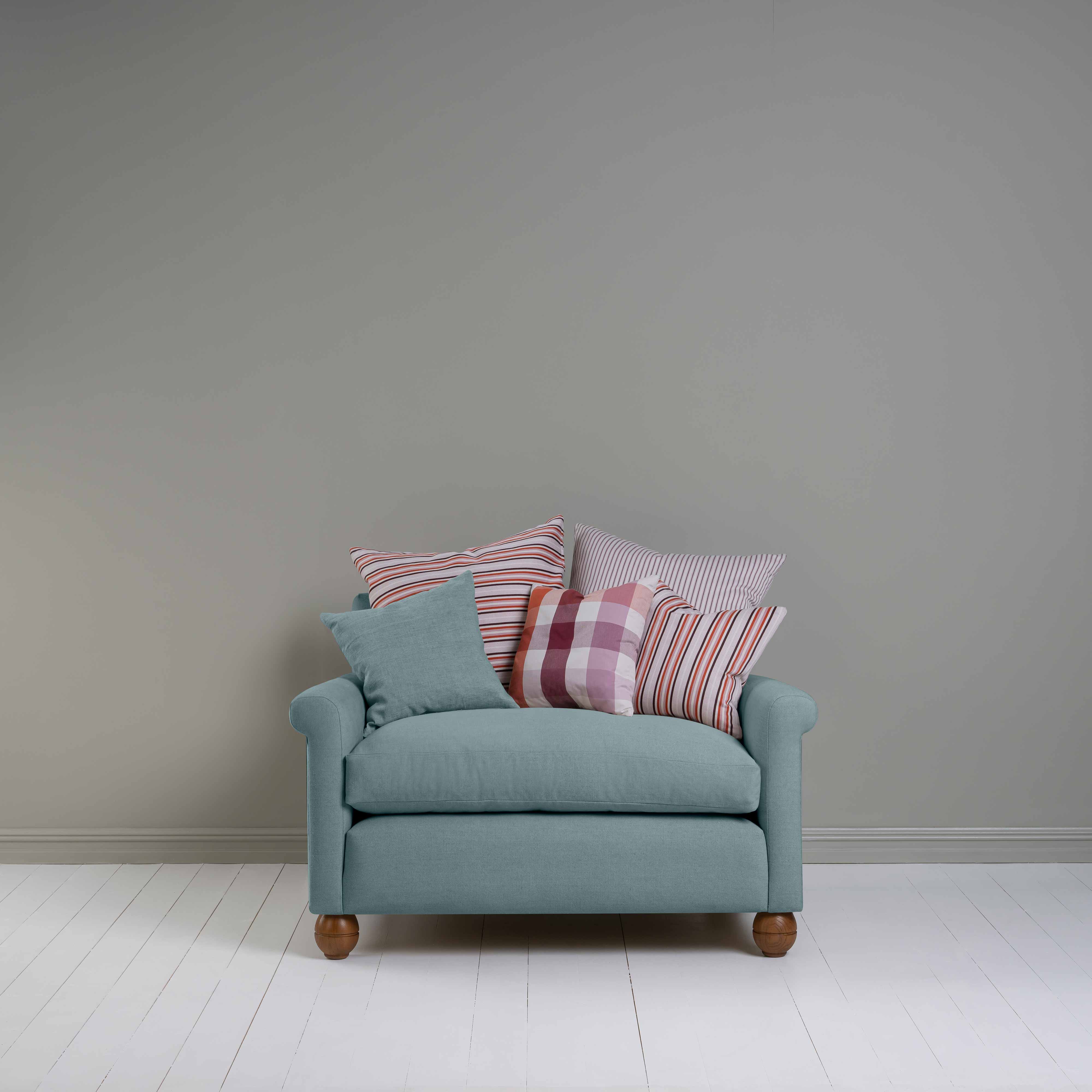  Idler Love Seat in Laidback Linen Cerulean 