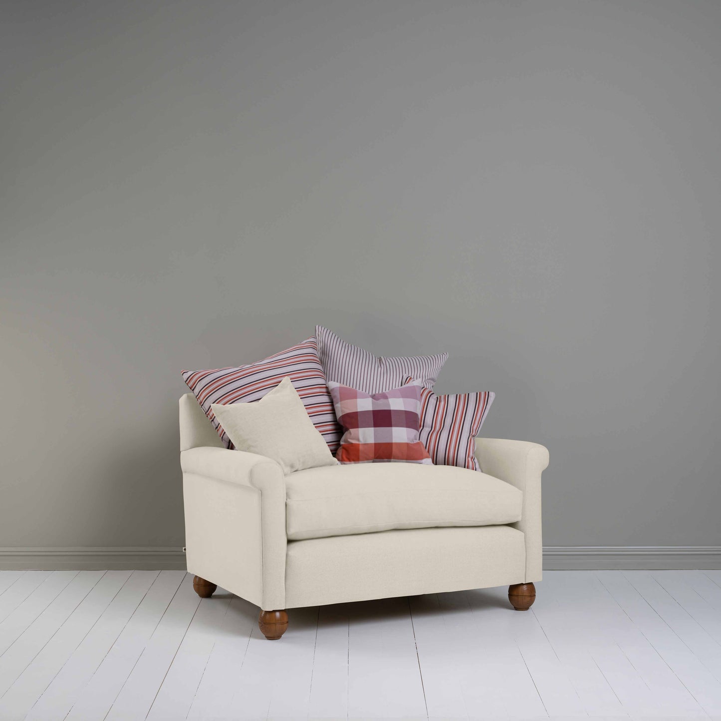 Idler Love Seat in Laidback Linen Dove - Nicola Harding