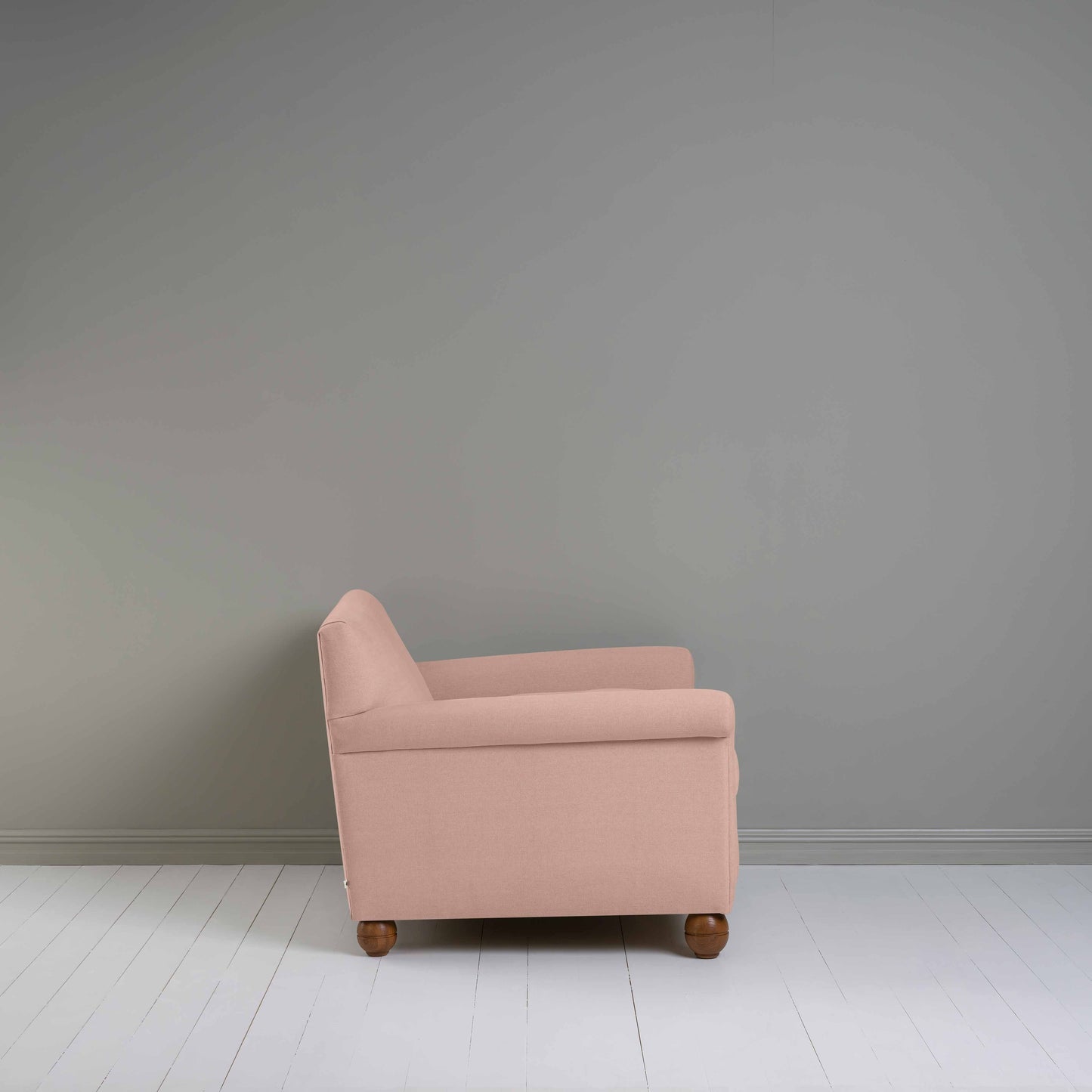 Idler Love Seat in Laidback Linen Dusky Pink