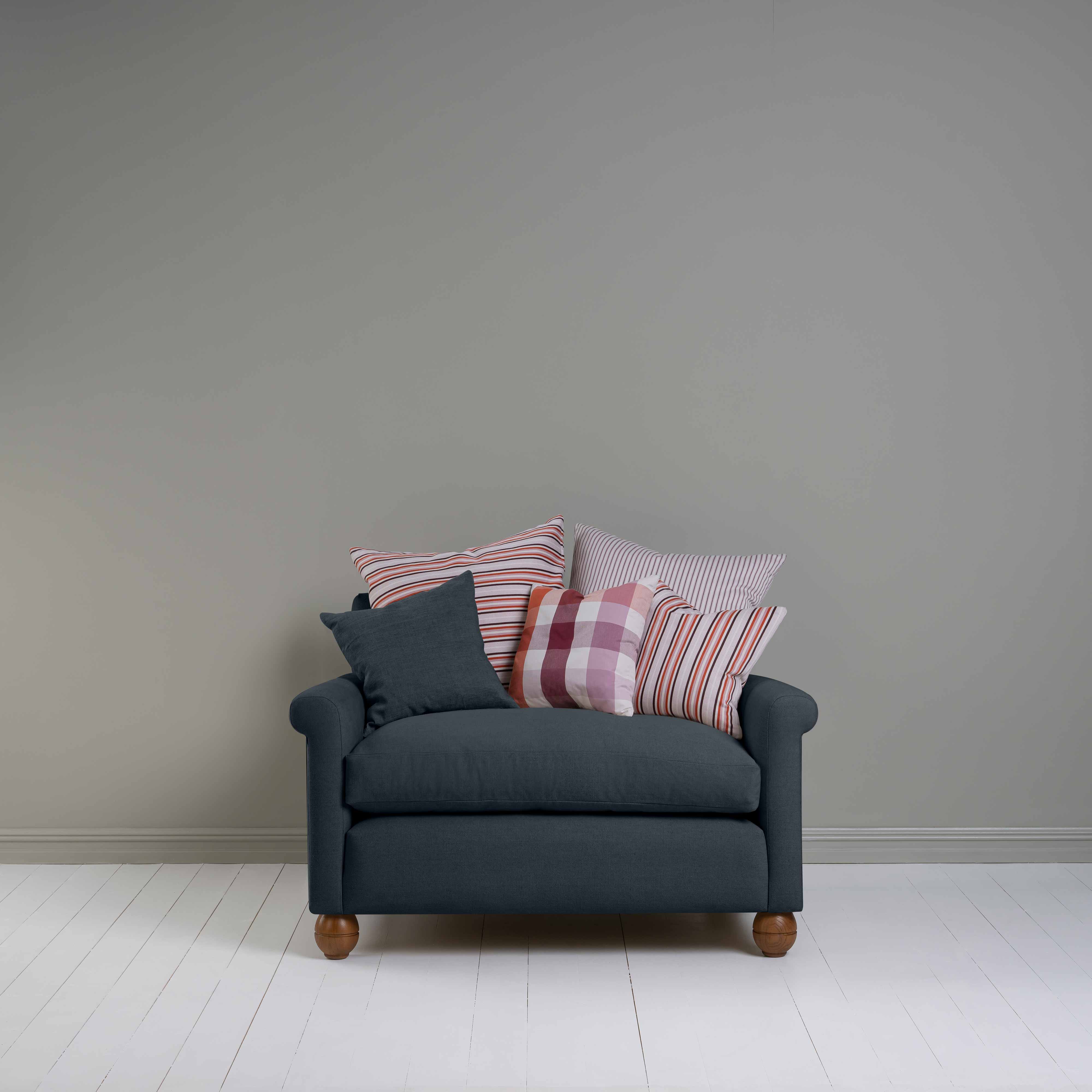  Idler Love Seat in Laidback Linen Midnight 