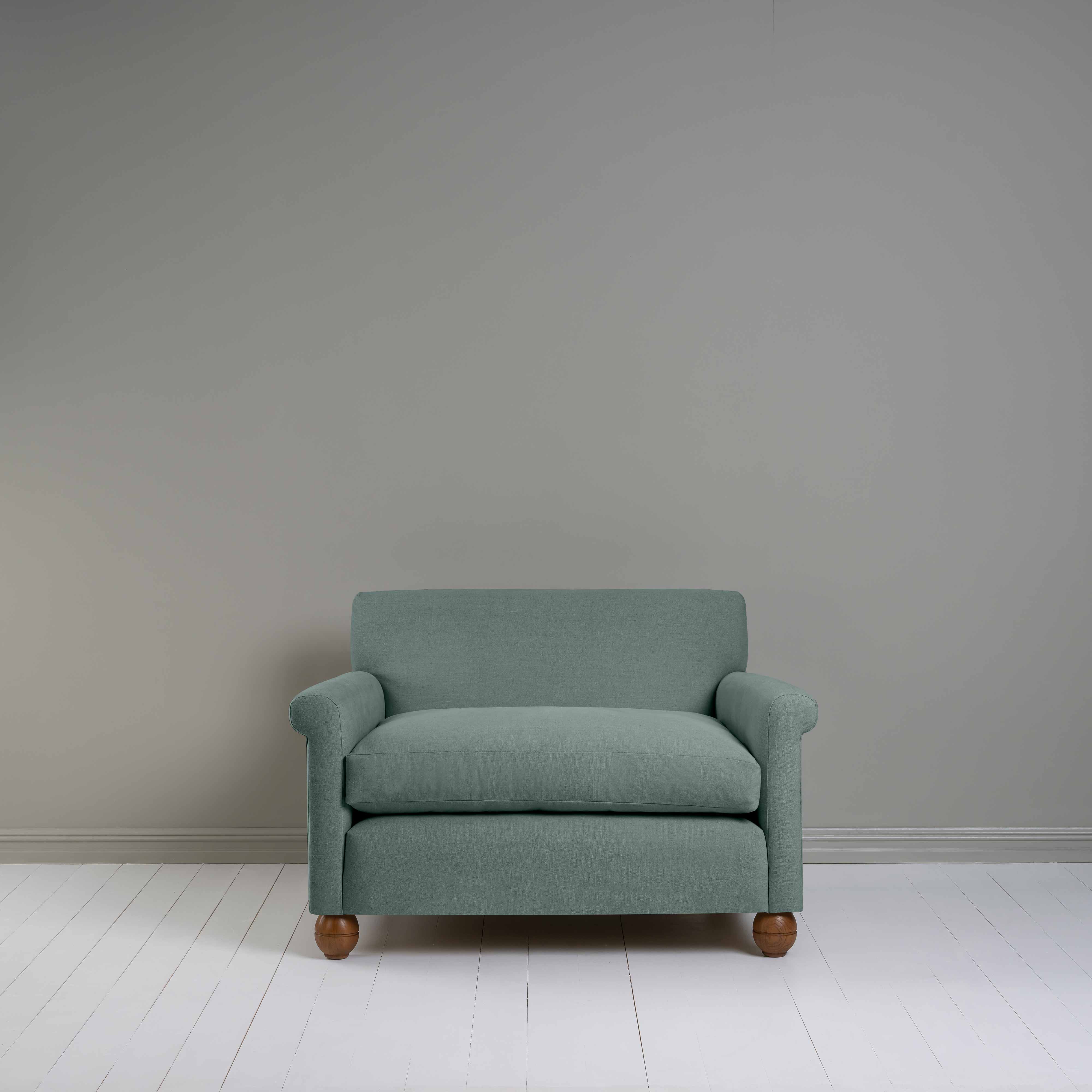  Idler Love Seat in Laidback Linen Mineral - Nicola Harding 