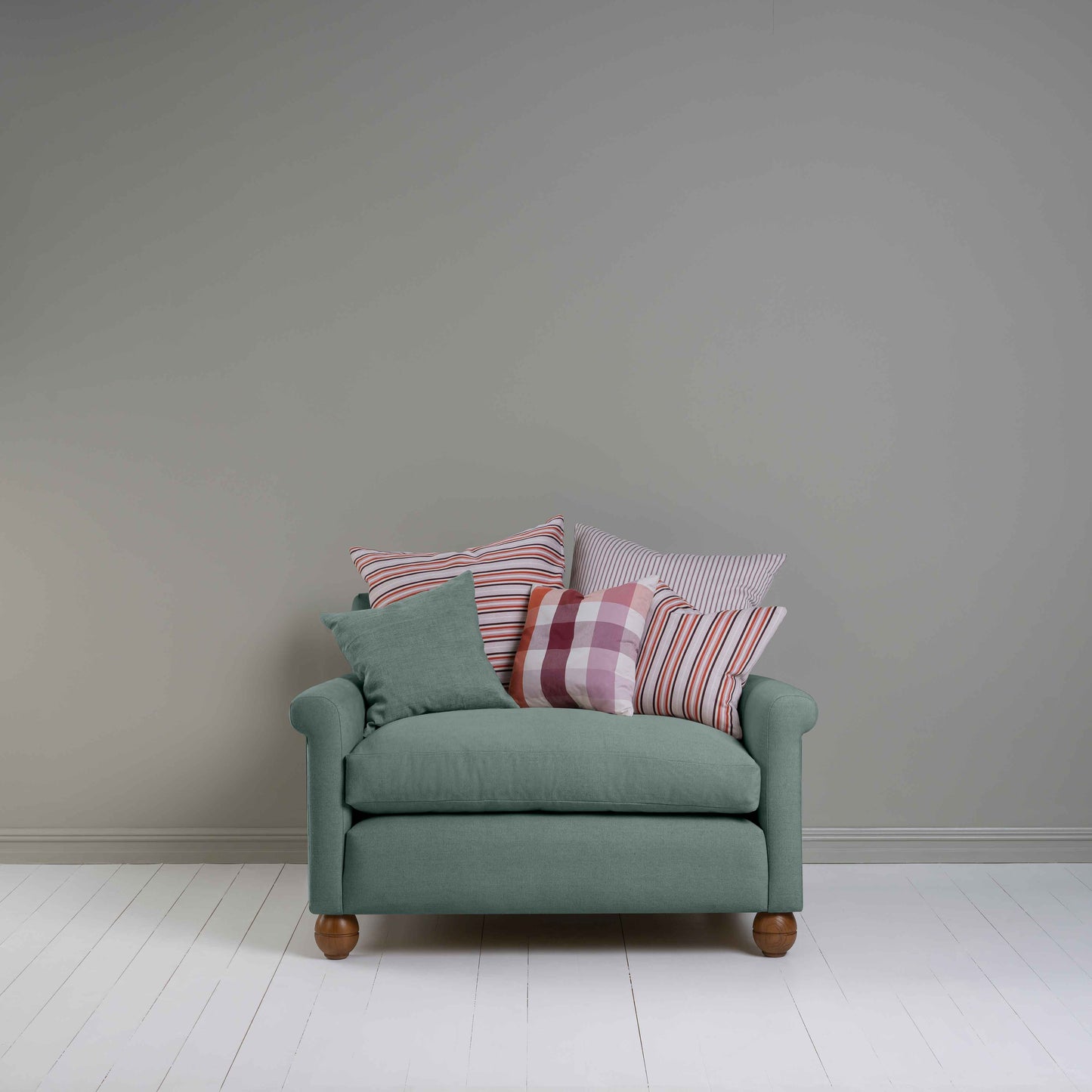 Idler Love Seat in Laidback Linen Mineral