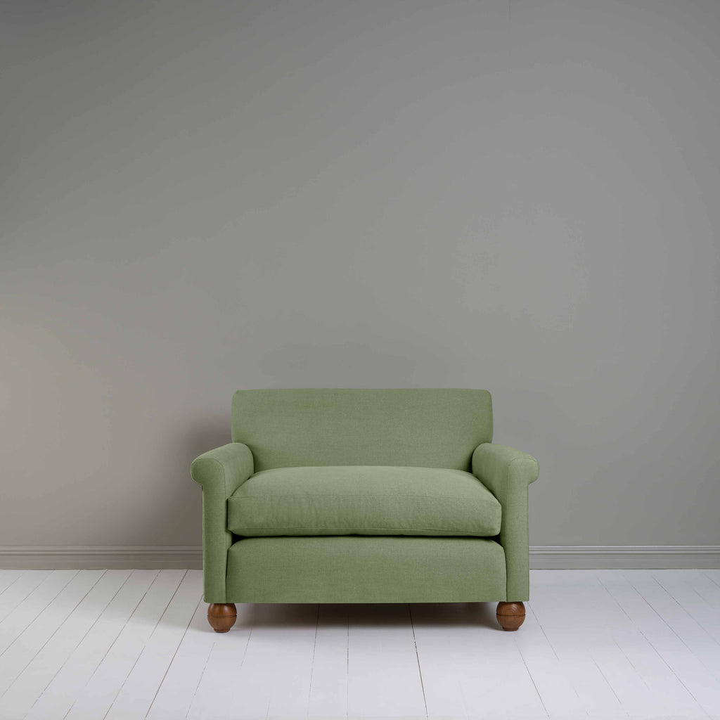  Idler Love Seat in Laidback Linen Moss 