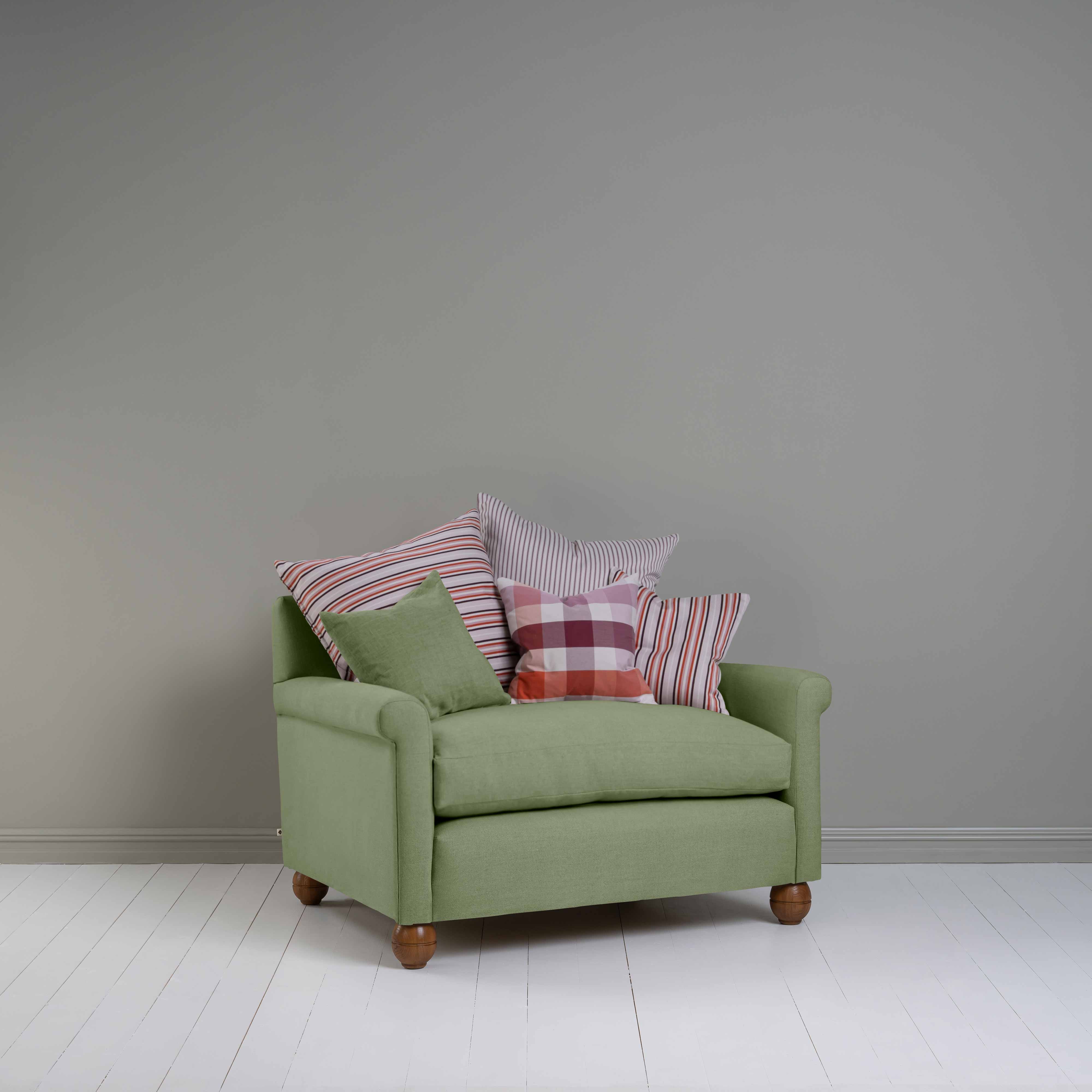  Idler Love Seat in Laidback Linen Moss 