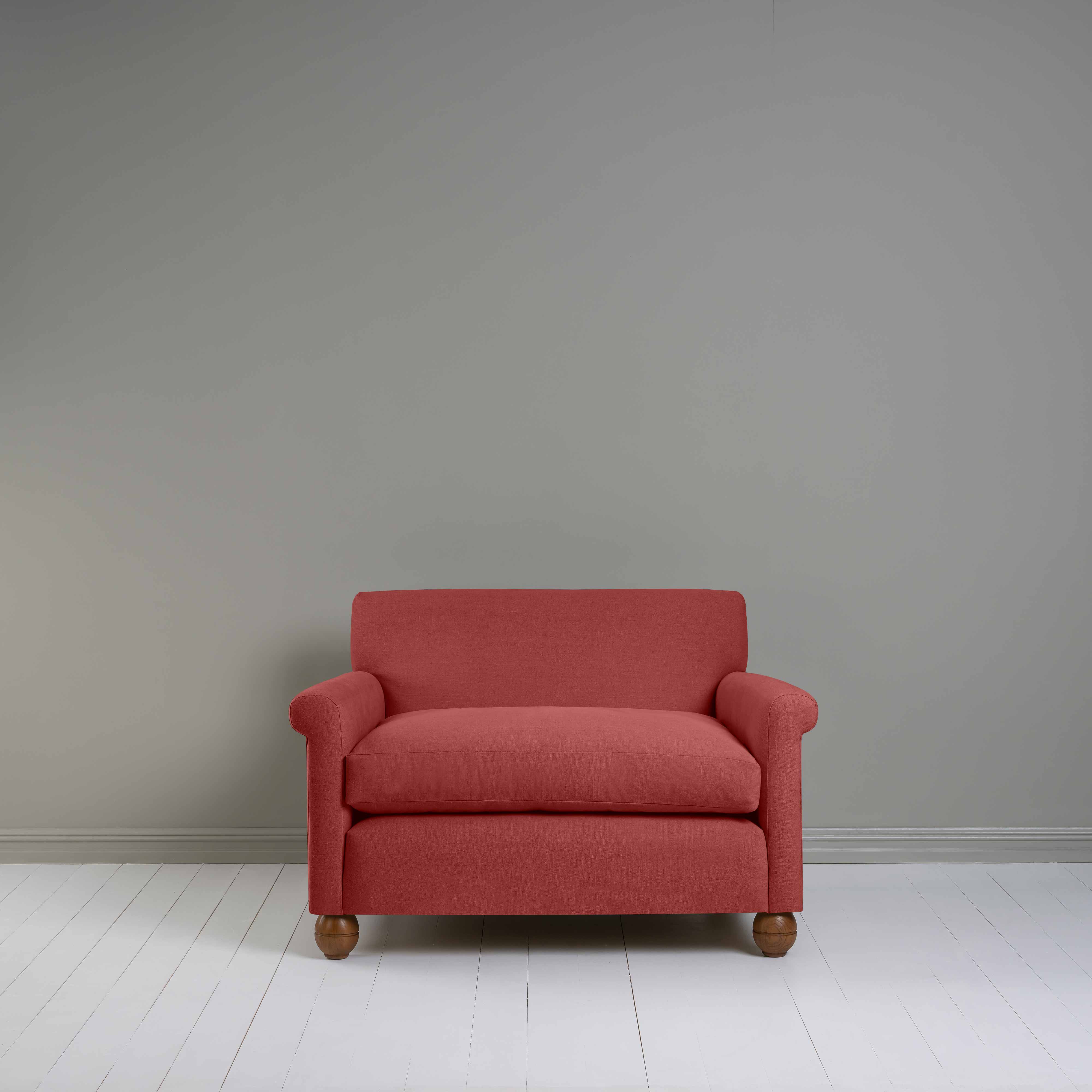  Idler Love Seat in Laidback Linen Rouge 