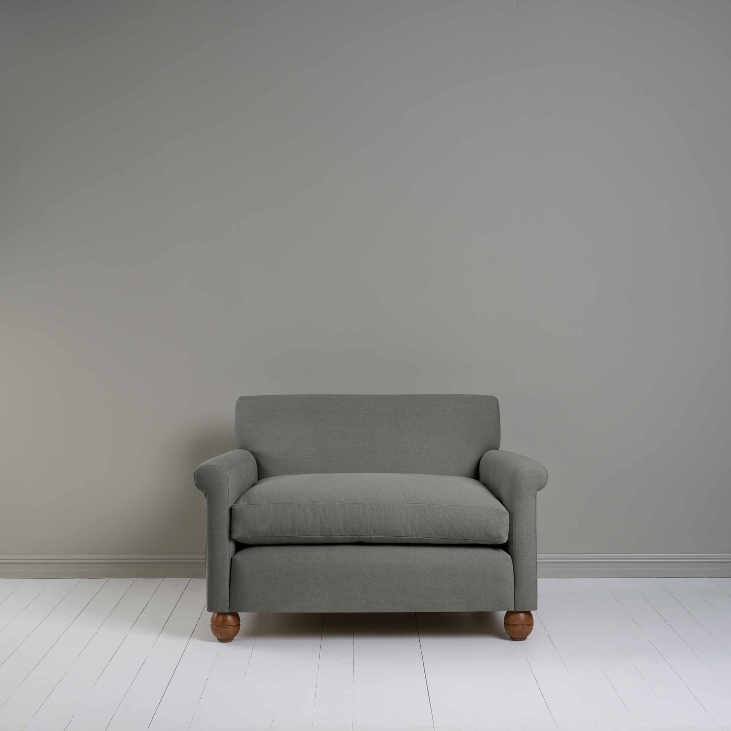 Idler Love Seat in Laidback Linen Shadow - Nicola Harding