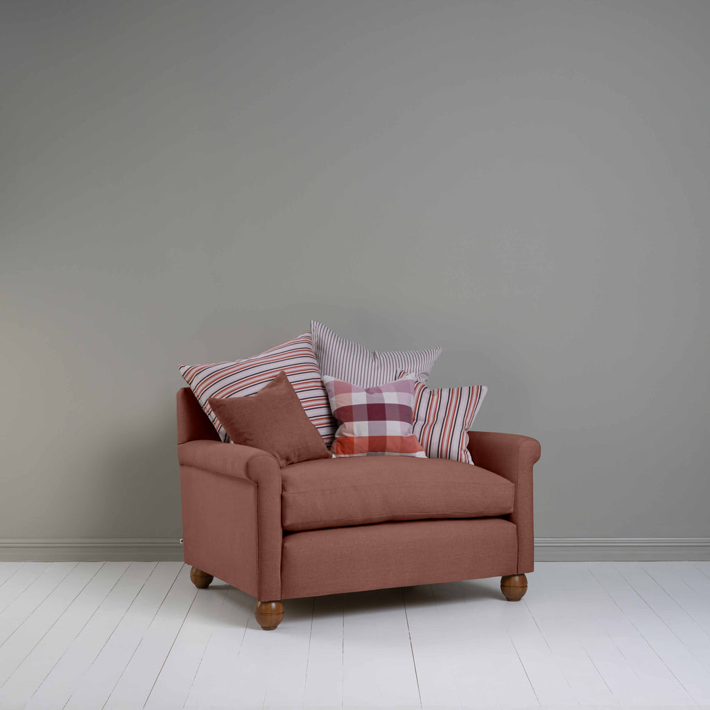  Idler Love Seat in Laidback Linen Sweet Briar - Nicola Harding 