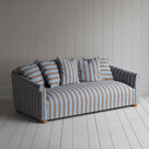  More the Merrier 4 Seater Sofa in Regatta Cotton, Blue - Nicola Harding 