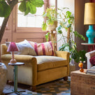  Idler Love Seat in Regatta Cotton, Blue 