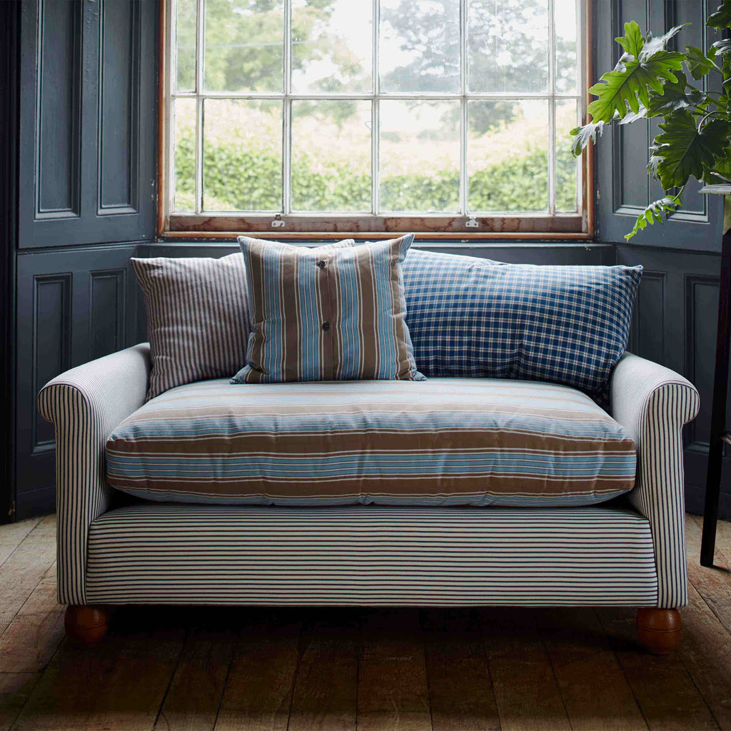  Idler 2 Seater Sofa in Laidback Linen Cayenne - Nicola Harding 