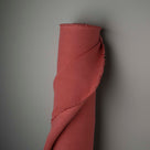  Hither Hexagonal Ottoman in Laidback Linen Rouge - Nicola Harding 