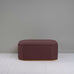 image of Hither Hexagonal Ottoman in Laidback Linen Damson