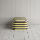 Hither Hexagonal Storage Ottoman in Regatta Cotton, Custard