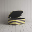 Hither Hexagonal Storage Ottoman in Regatta Cotton, Custard