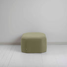  Hither Hexagonal Ottoman in Intelligent Velvet Green Tea - Nicola Harding 
