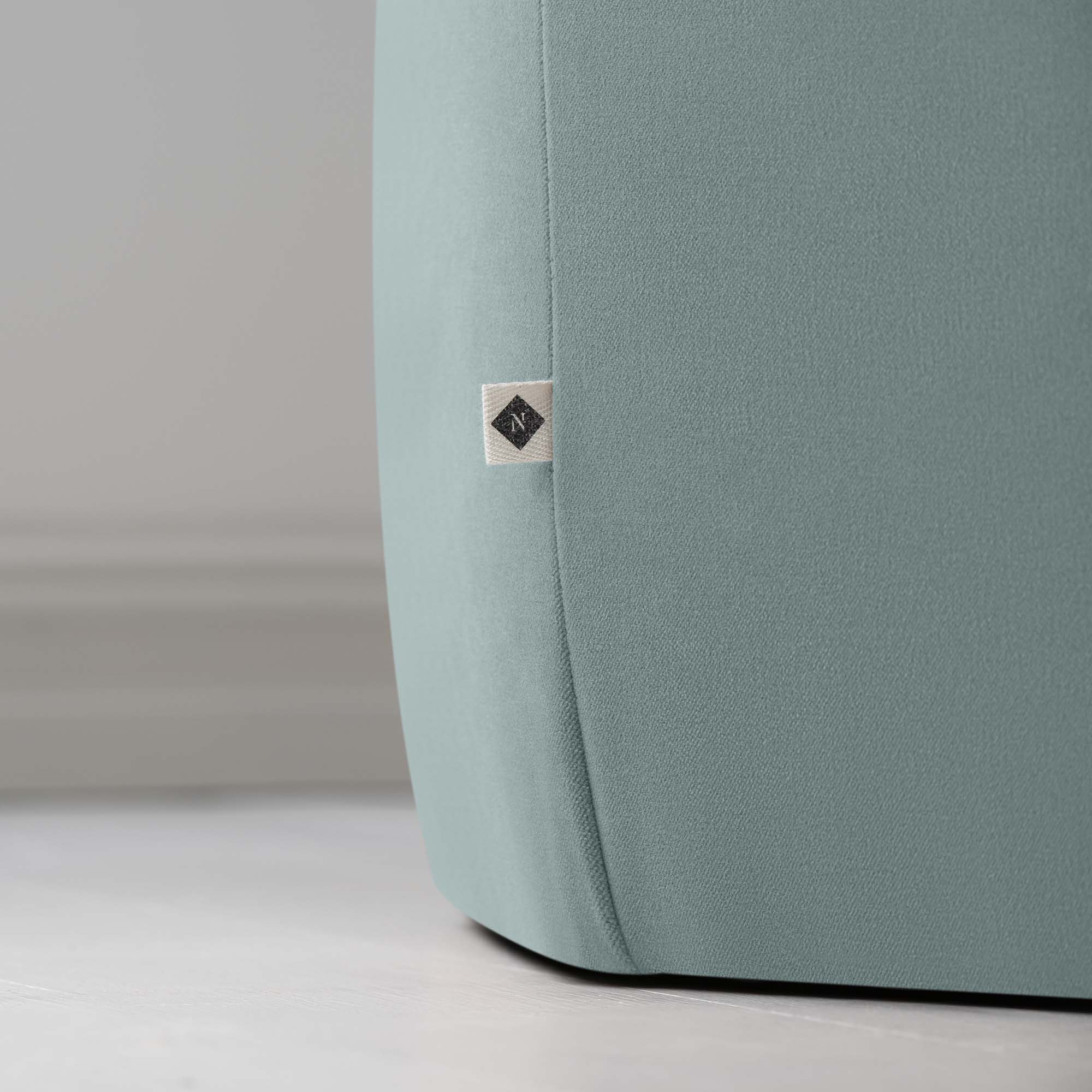  Hither Hexagonal Ottoman in Intelligent Velvet Mineral - Nicola Harding 