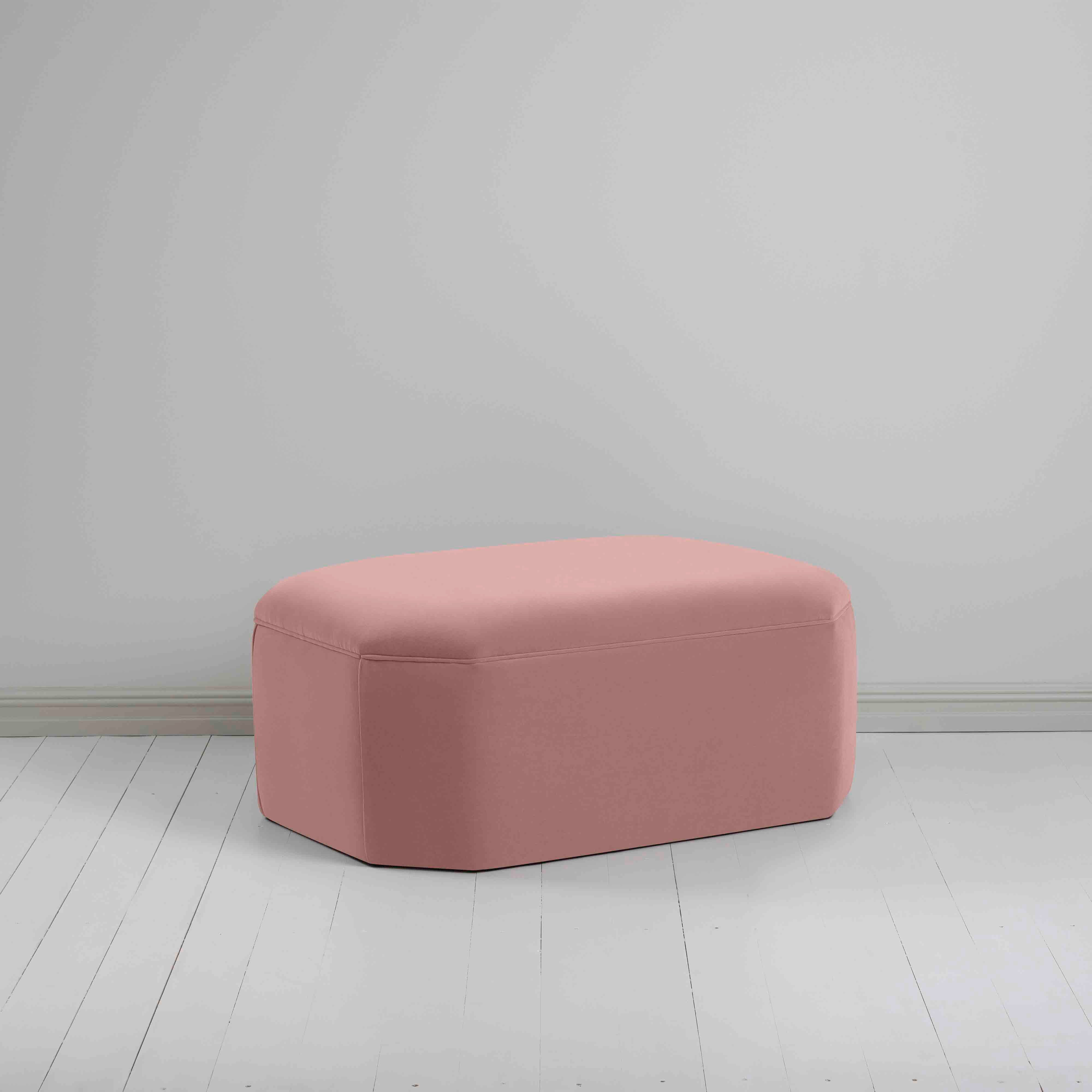  Hither Hexagonal Storage Ottoman in Intelligent Velvet Rose - Nicola Harding 