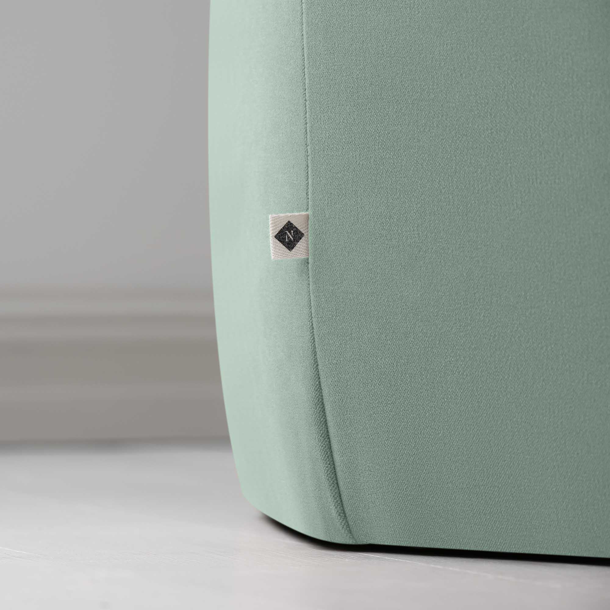  Hither Hexagonal Ottoman in Intelligent Velvet Sea Mist - Nicola Harding 