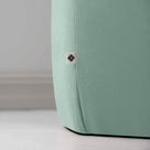  Hither Hexagonal Ottoman in Intelligent Velvet Sea Mist - Nicola Harding 
