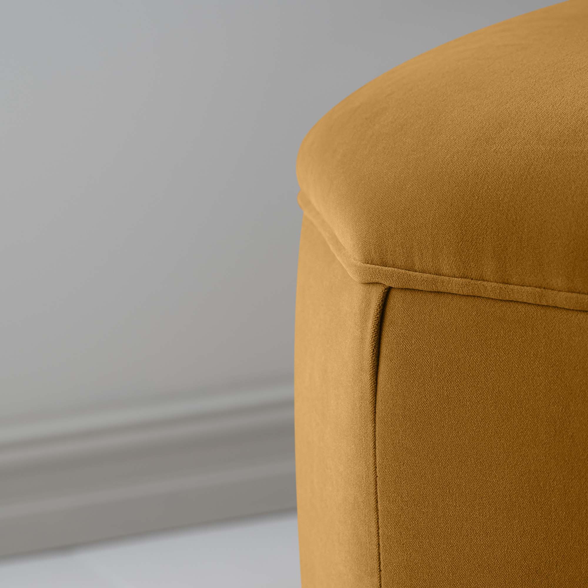  Hither Hexagonal Ottoman in Intelligent Velvet Spice - Nicola Harding 