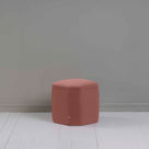  Thither Hexagonal Ottoman in Intelligent Velvet Damson - NiX 