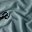  Laidback Linen Fabric in Cerulean Color With Scissor - NiX 