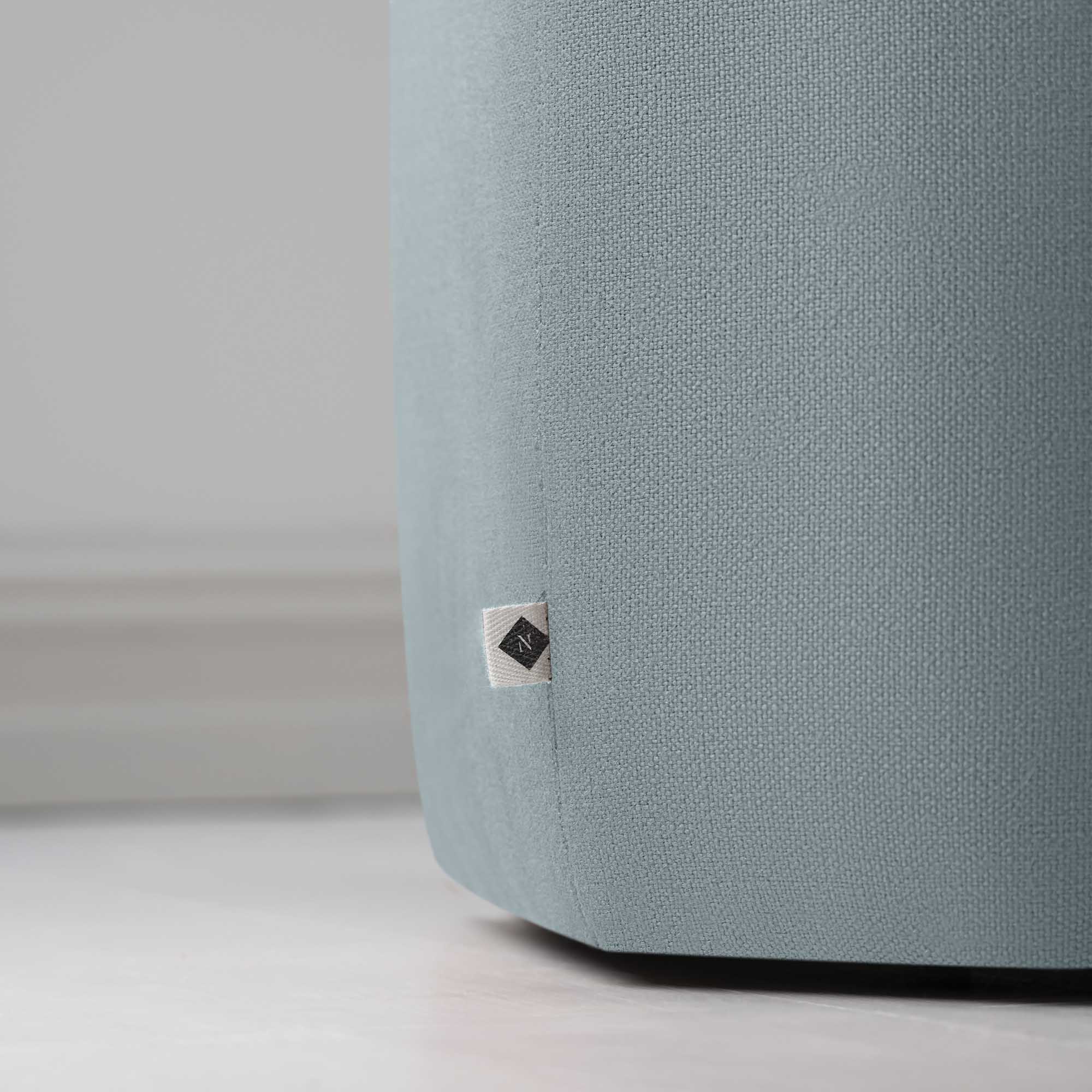  NiX Special tag on Thither Hexagonal Ottoman in Laidback Linen Cerulean 