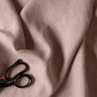  Laidback Linen Fabric in Dusky Pink With Scissor - NiX 