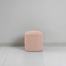  Thither Hexagonal Ottoman in Laidback Linen Dusky Pink Back View - NiX 