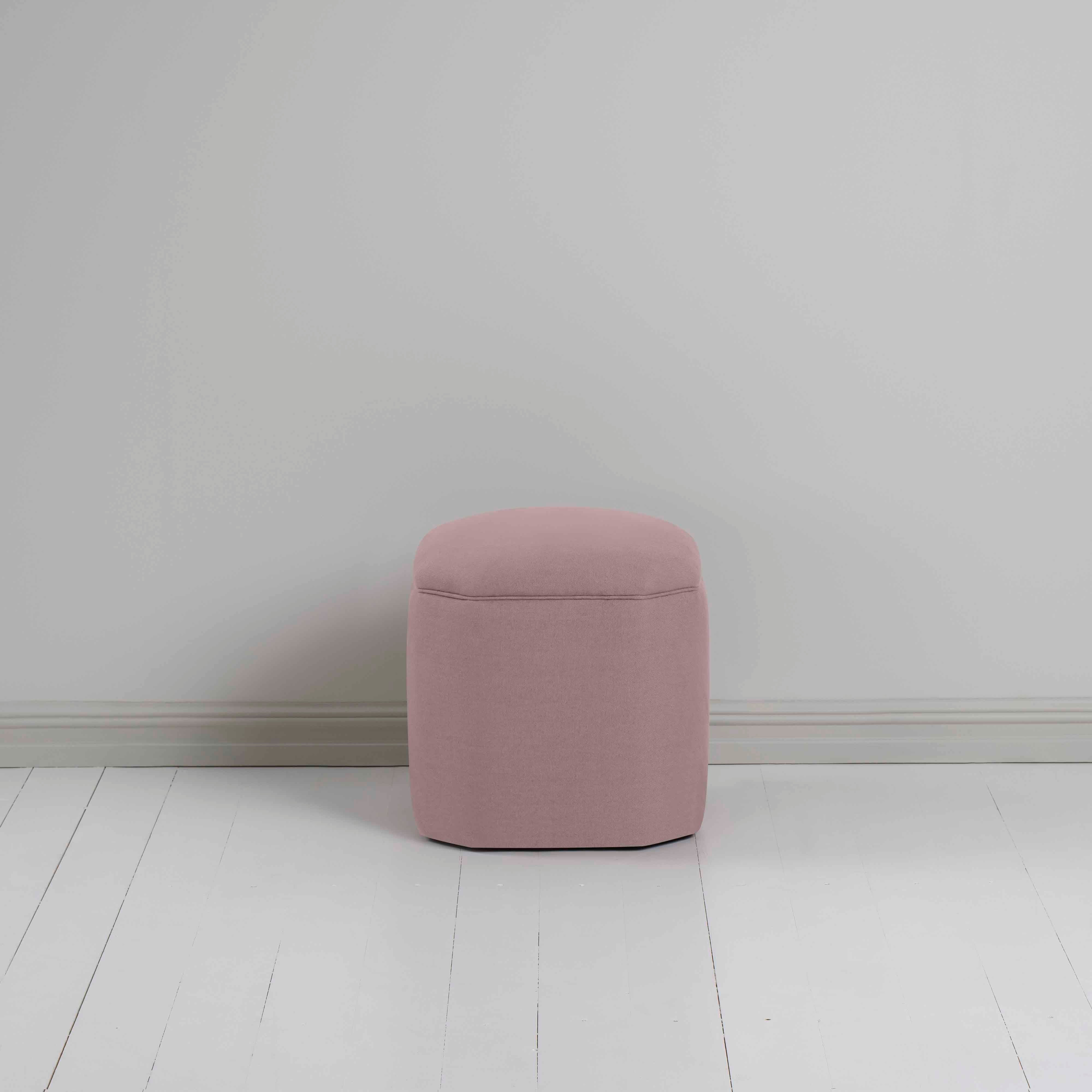  Thither Hexagonal Ottoman in Laidback Linen Heather 