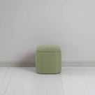  Thither Hexagonal Ottoman in Laidback Linen Moss Back View - NiX 