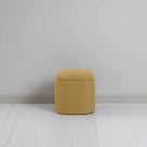  Thither Hexagonal Ottoman in Laidback Linen Ochre Back View - NiX 