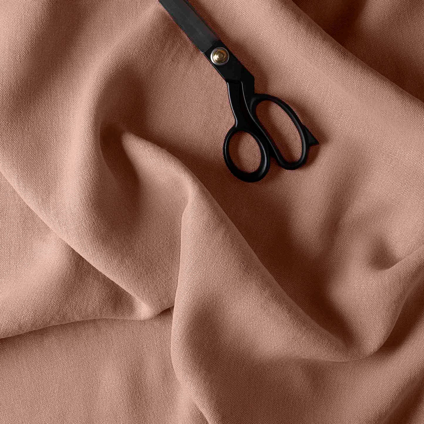 Laidback Linen Roseberry Fabric With Scissor  - NiX