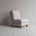 image of Perch Slipper Armchair in Ticking Cotton, Berry