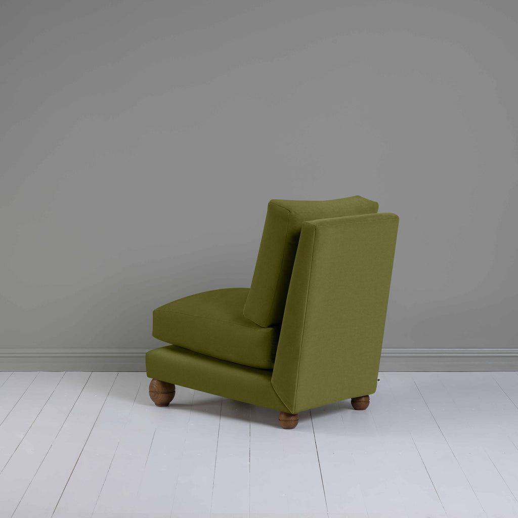  Perch Slipper Armchair in Intelligent Velvet Lawn 