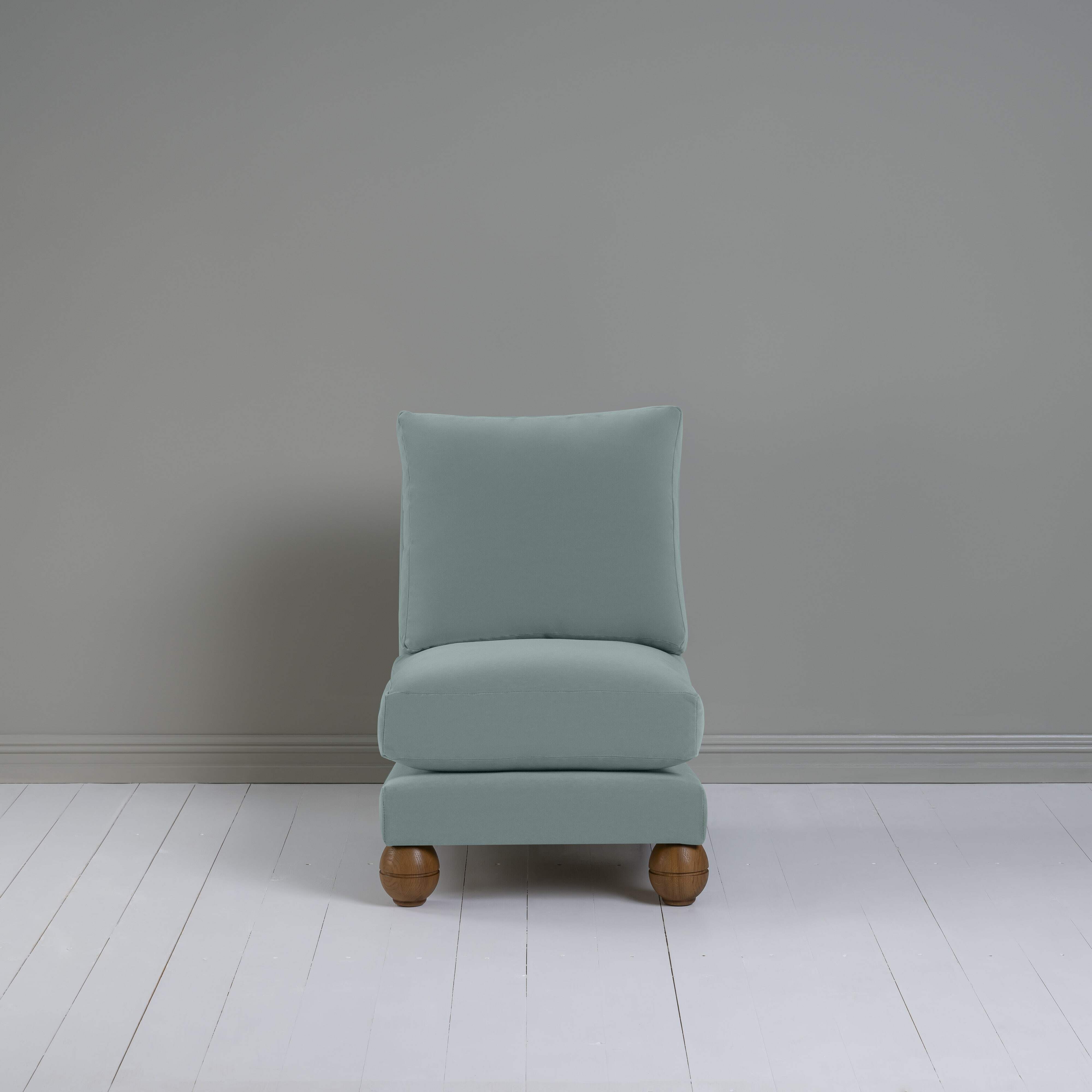  Perch Slipper Armchair in Intelligent Velvet Mineral 