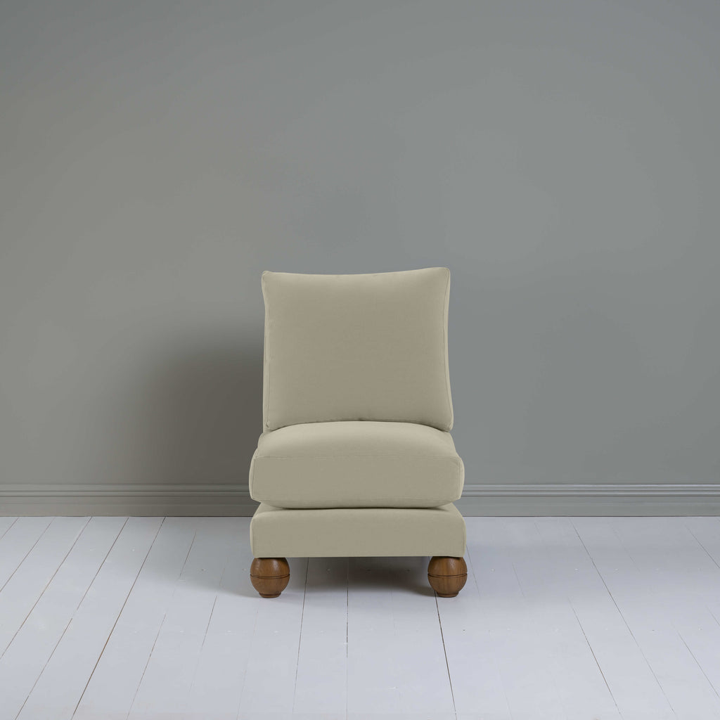  Perch Slipper Armchair in Intelligent Velvet Moonstone 