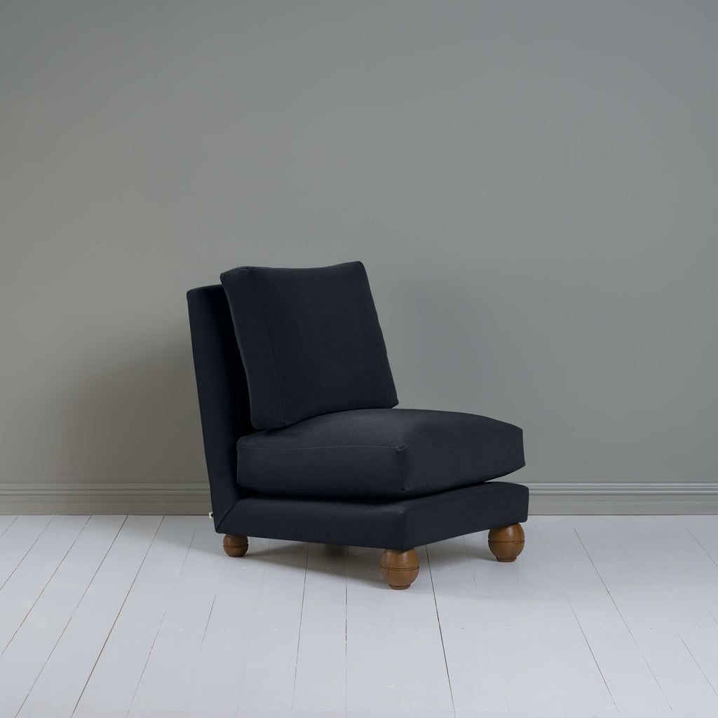  Perch Slipper Armchair in Intelligent Velvet Onyx 